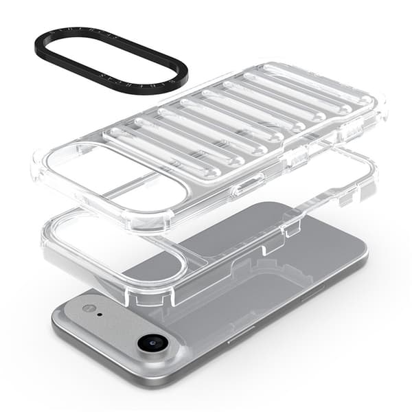 Mobilskal till iPhone Air Stripe Design Detachable - Transparent Transparent