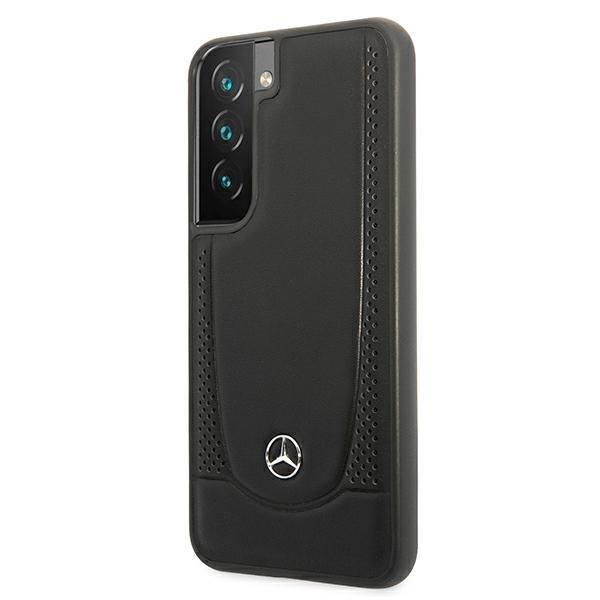 Mercedes Læder Urban Line Skal Galaxy S22 Plus - Sort Black