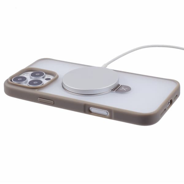 X-LEVEL PITHY STONE II Mobilskal till iPhone 16 Pro Magnetiskt Grå