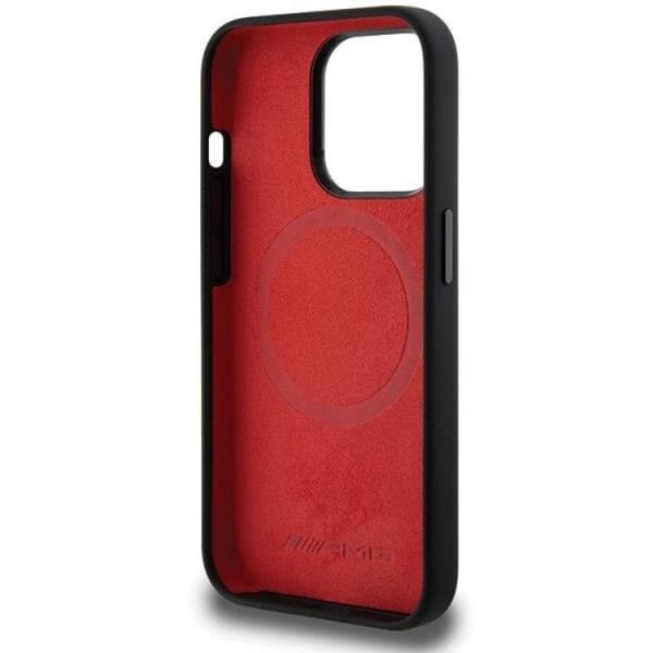 AMG iPhone 15 Pro Mobilcover MagSafe Silikone Carbon mønster