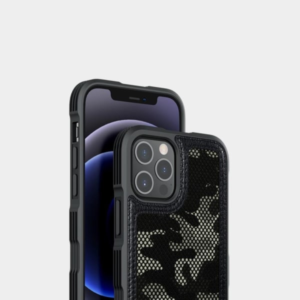 Nillkin Camouflage Hybridskal iPhone 12 & 12 Pro - Svart Black