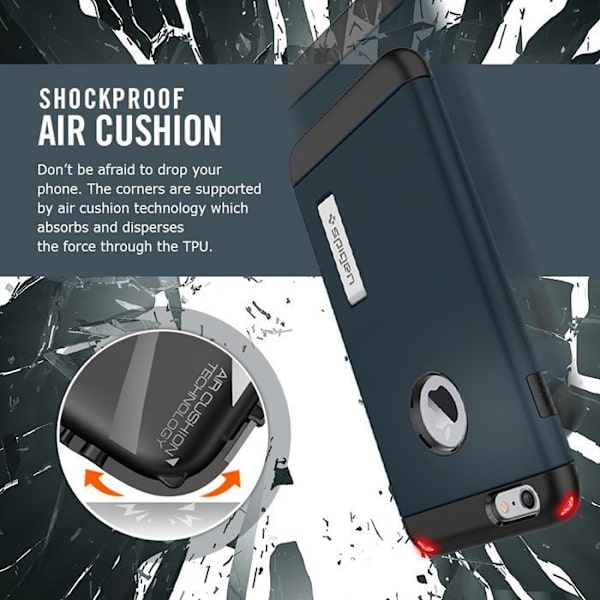 SPIGEN Slim Armor Skal till Apple iPhone 6(S) Plus (Mint) Blå