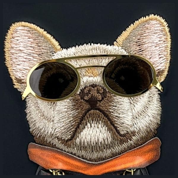 Nimmy Telefontaske til iPhone 16 Briller Cool Dog - Sort Black