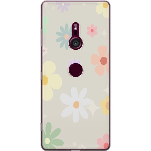 Mobilskal till Sony Xperia XZ3 med fejdande blommor
