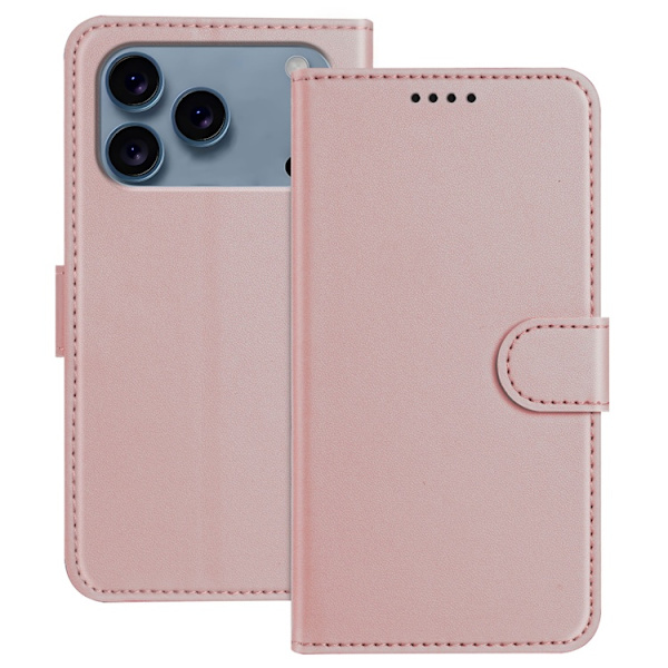 iPhone 17 Pro Plånboksfodral Anti Drop - Roséguld Roséguld