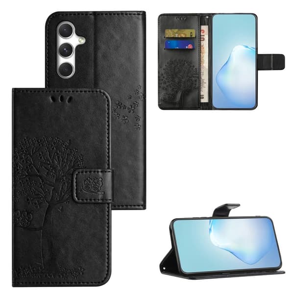 Plånboksfodral för Samsung Galaxy S26 Plus Konstläder - Svart