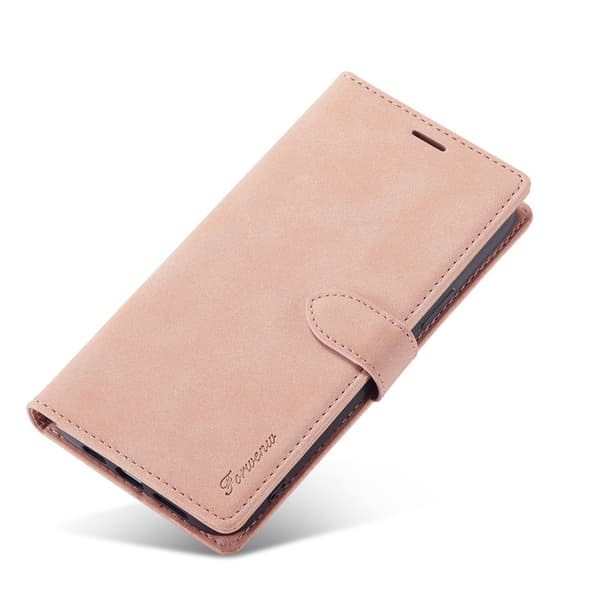 FORWENW iPhone 15 Pro Plånboksfodral Konstläder - Full Skydd - Roséguld