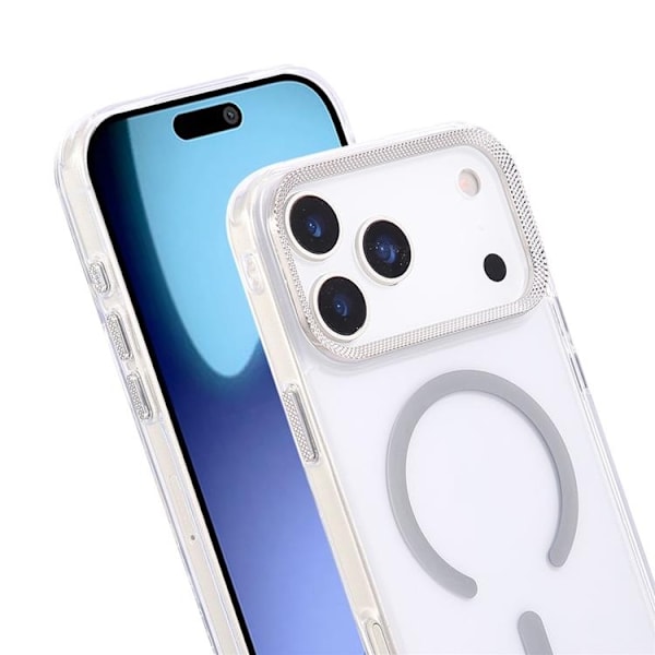 Mobilskal till iPhone 17 Pro MagSafe Texture Frame - Grå Grå