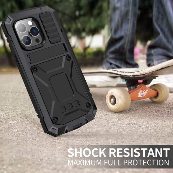 R-JUST Mobilskal till iPhone 14 Pro Hybrid Shockproof Svart
