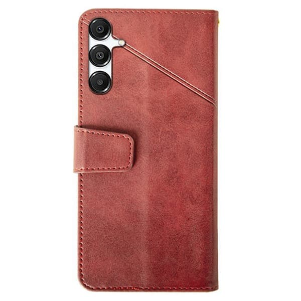 IDEWEI Plånboksfodral för Samsung Galaxy S26 Plus Konstläder Stativ - Röd