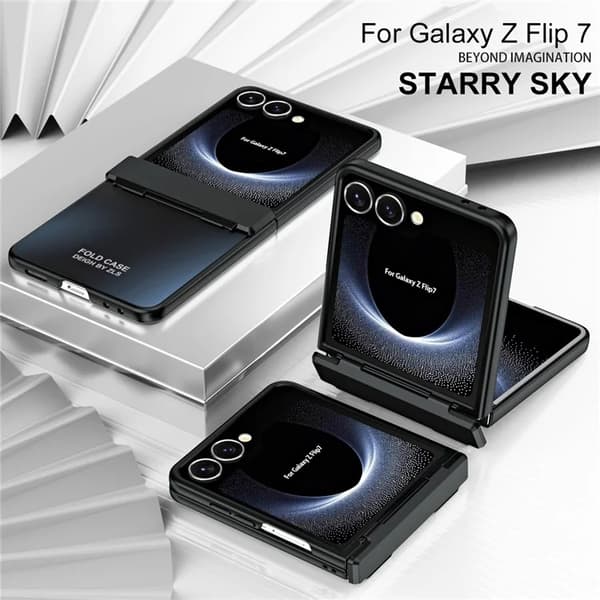 Mobilskal till Galaxy Z Flip7 Electroplating - Svart Svart