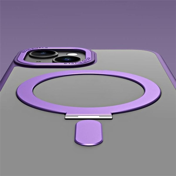 iPhone 15 Mobilskal Magsafe Kickstand - Lila