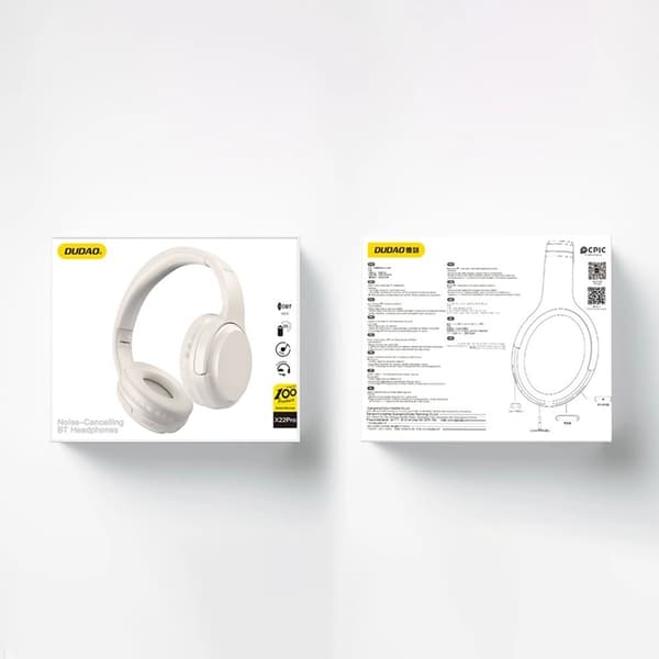 Dudao On-ear Bluetooth 5.3 Trådløs øretelefon X22Pro - Hvid Vit