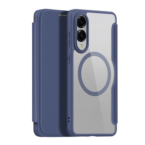 Dux Ducis Galaxy S25 Edge Plånboksfodral MagSafe Skin X Pro Blå