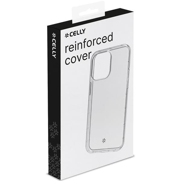 Celly Mobilskal till iPhone 15 Pro Hexagel Anti-Shock - Transparent Röd