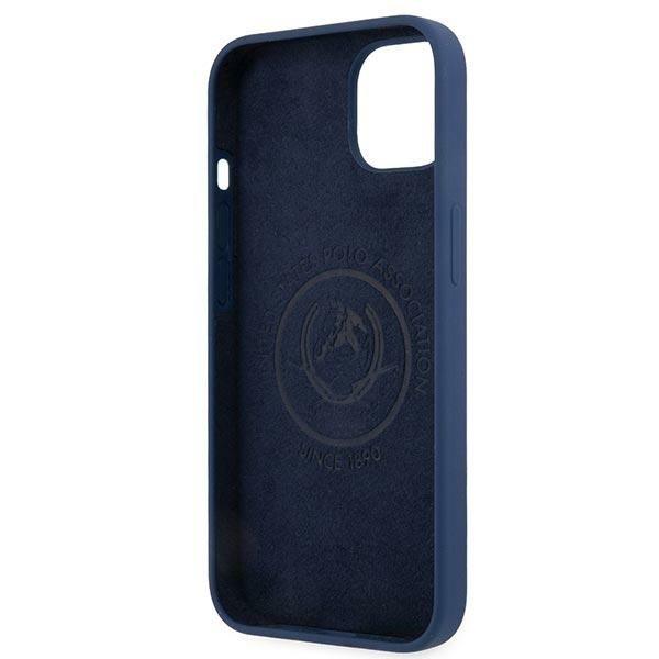 US Polo Silicone Collection Cover iPhone 13 - Marineblå Blue