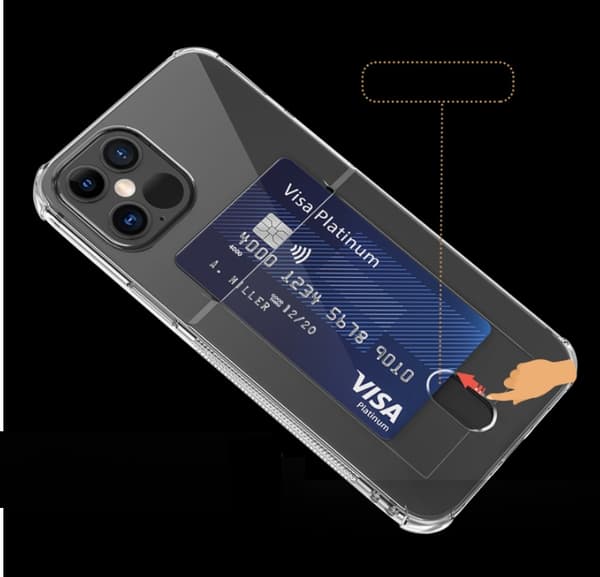Flexicase Skal med Kortplats iPhone 13 Pro - Svart Svart