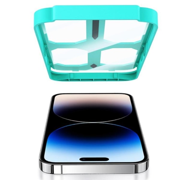USAMS iPhone 14 Pro Max Härdat Glas Skärmskydd US-BH806 Full Glu