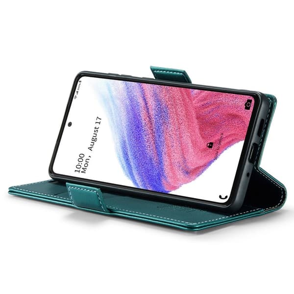 CASEME Plånboksfodral Konstläder för Samsung Galaxy A53 5G - Grön