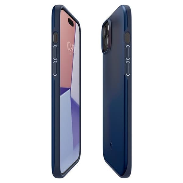 Spigen Mobilskal till iPhone 15 Plus Thin Fit - Blå Blå