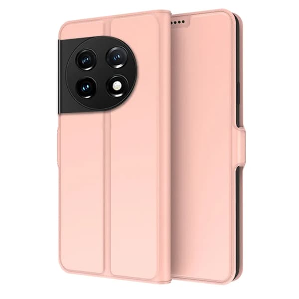 OnePlus 11 5G Plånboksfodral Flip Folio Kickstand - Rosa Guld Roséguld