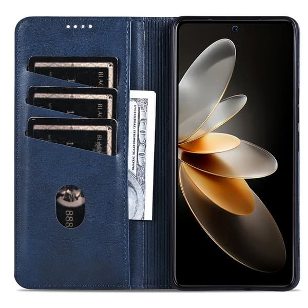 AZNS Xiaomi 15 Ultra Plånboksfodral Konstläder - Blå