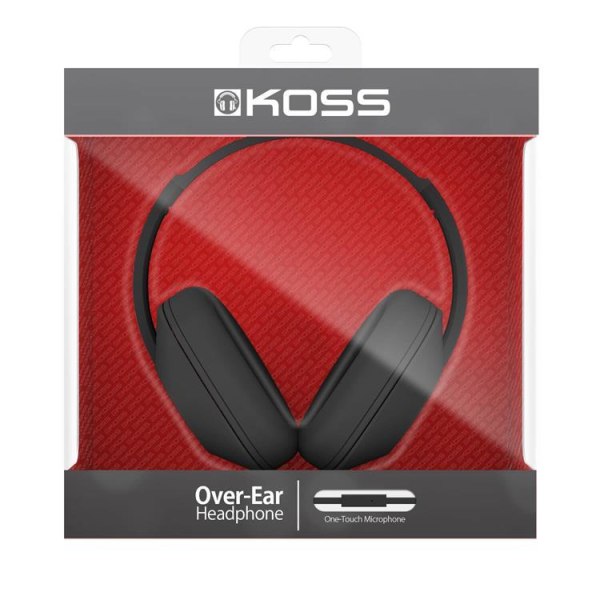 KOSS Hovedtelefoner UR23i Over-Ear One Touch Mic - Sort Black