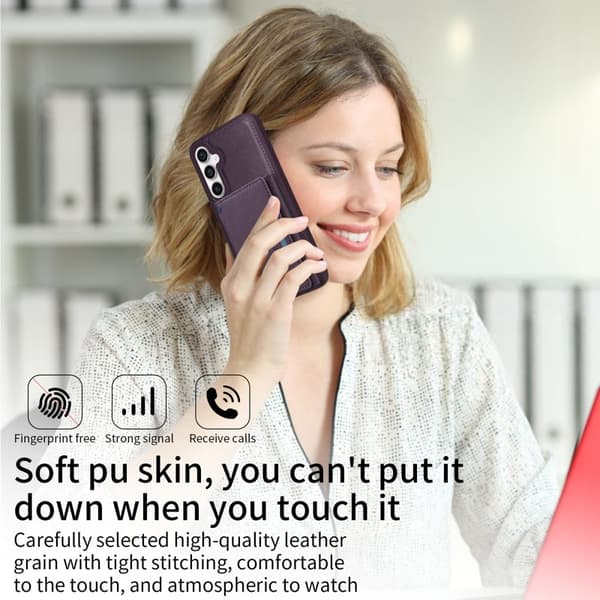 BETOPNICE Samsung Galaxy S23 FE Plånboksfodral Konstläder - Lila