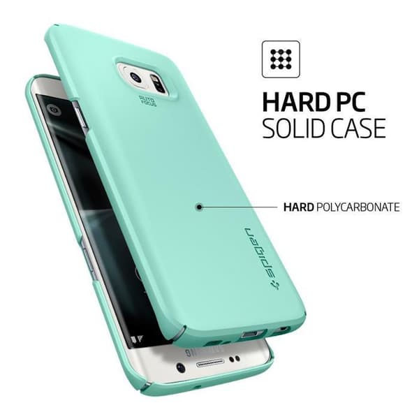 SPIGEN Thin Fit -kuori Samsung Galaxy S7 Edge - Mint Turkos