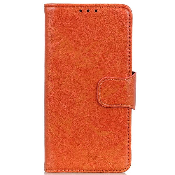 Plånboksfodral för Samsung Galaxy S26 Plus Äkta läder - Orange