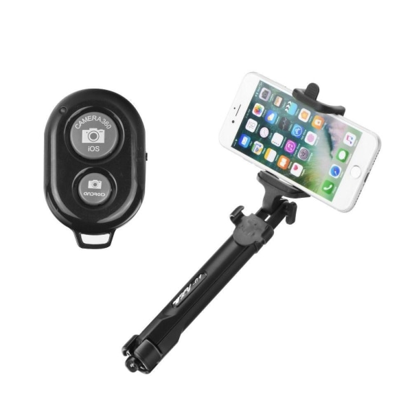 Combo Bluetooth Selfie Stick med Stand - Sort [til ham]