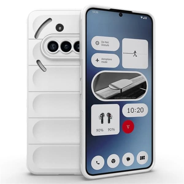 Mobilskal till Nothing Phone (3a) MagSafe Rugged TPU - Vit Vit