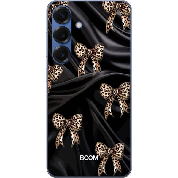 Telefontaske til Samsung Galaxy S25+ med Leopard sløjfe