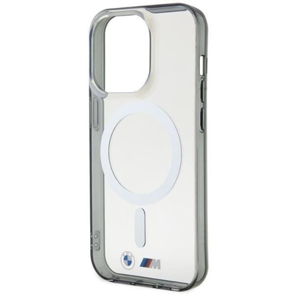 BMW iPhone 14 Pro Mobilskal Magsafe Silver Ring - Transparent