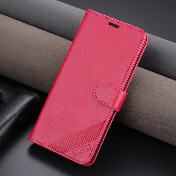 AZNS Xiaomi 13 Pro 5G Plånboksfodral - Stöttålig Konstläder - Röd