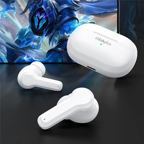 Lenovo TWS Bluetooth In-Ear Hörlurar ANC Thinkplus - Vit Vit