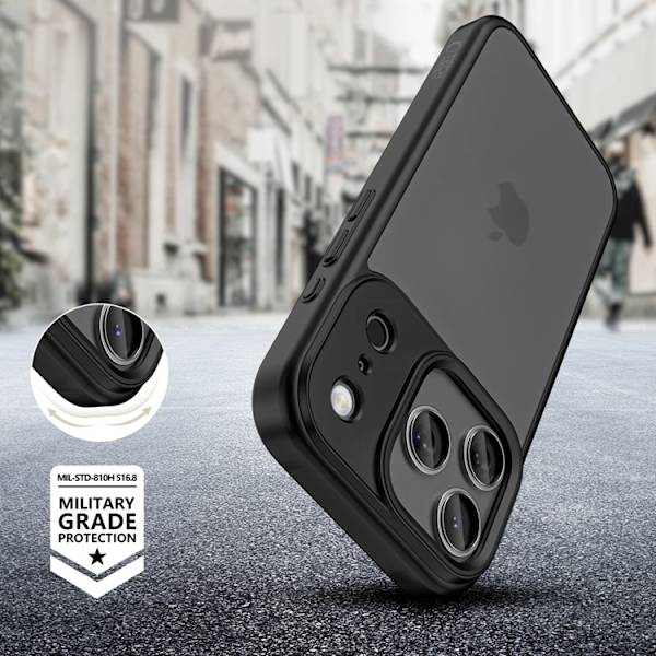 Tech-Protect Telefontaske til iPhone 17 Pro Max Magsafe - Mat Sort Svart