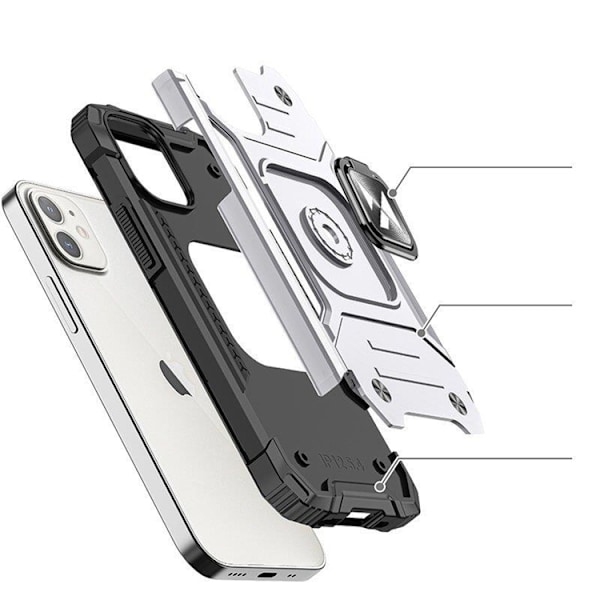 Wozinsky iPhone 14 Mobilskal Ringhållare Armor - Silver