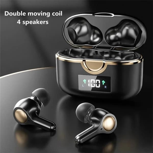 TWS In-Ear Hörlurar Bluetooth T22 - Svart Svart