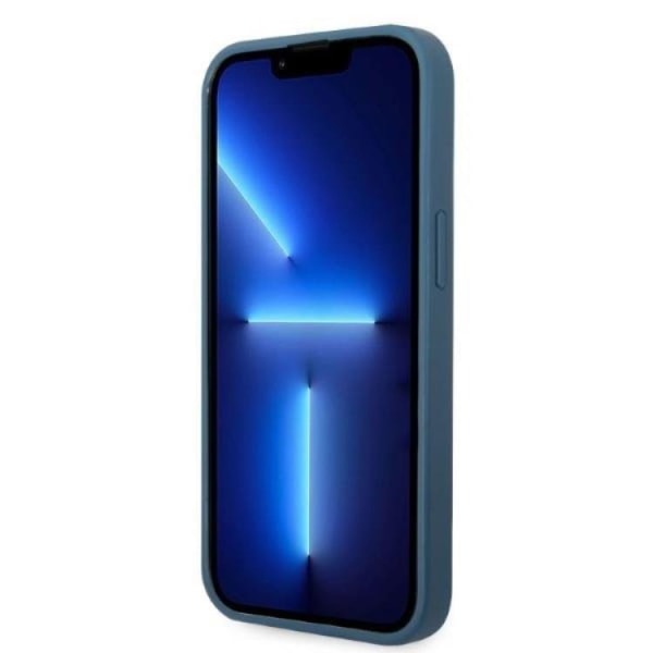 Guess iPhone 13 mini Cover Kortholder 4G Trekant Logo - Blå