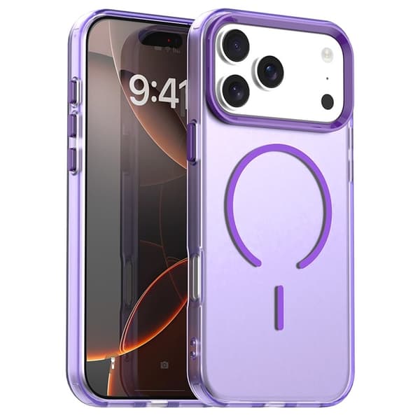 Mobilskal till iPhone 17 Pro MagSafe C-shaped Candy Color - Lila Lila