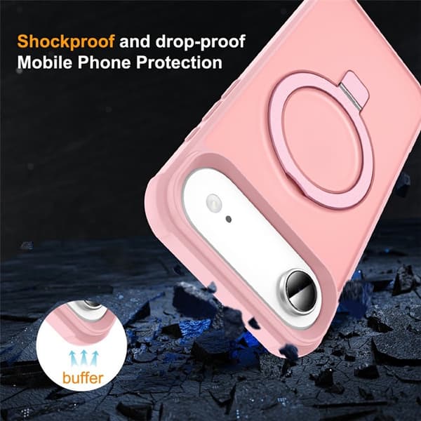 Mobilskal till iPhone Air MagSafe TPU+PC Kickstand - Rosa Rosa
