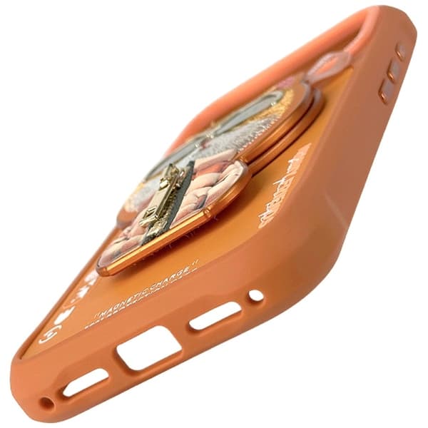 Nimmy Mobilskal til iPhone 17 Pro Max MagSafe Vedhæng Cool&Cute 2.0 Kat Orange Orange