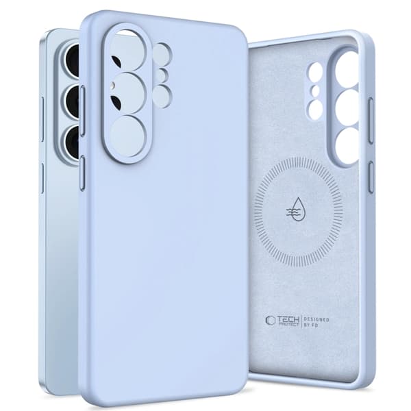 Tech-Protect Mobilskal För Galaxy S26 Ultra Magsafe Silikon - Sky Blå Blå