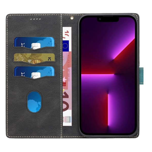 Splicing Design iPhone 13 Pro Plånboksfodral - Svart