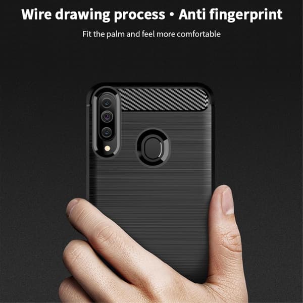 MOFI Carbon Fiber Samsung Galaxy A20s - Sininen Blue