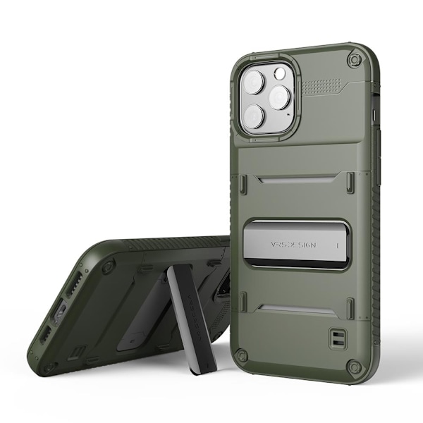 VRS DESIGN Damda QuickStand iPhone 12 Pro Max Skal - Grön Grön