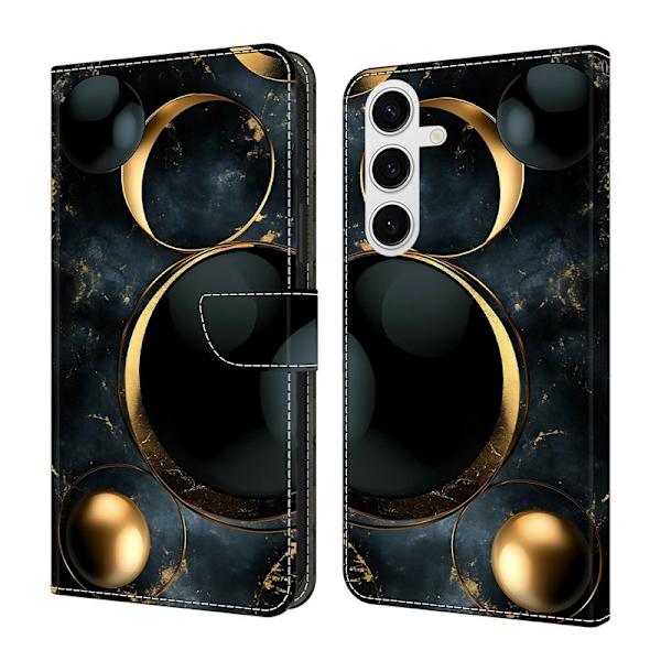 Plånboksfodral för Samsung Galaxy S26 Plus Fällbart Ställ - Guld