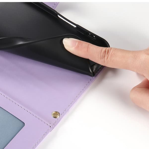 Plånboksfodral för Samsung Galaxy S26 Plus Konstläder Stativ - Lila