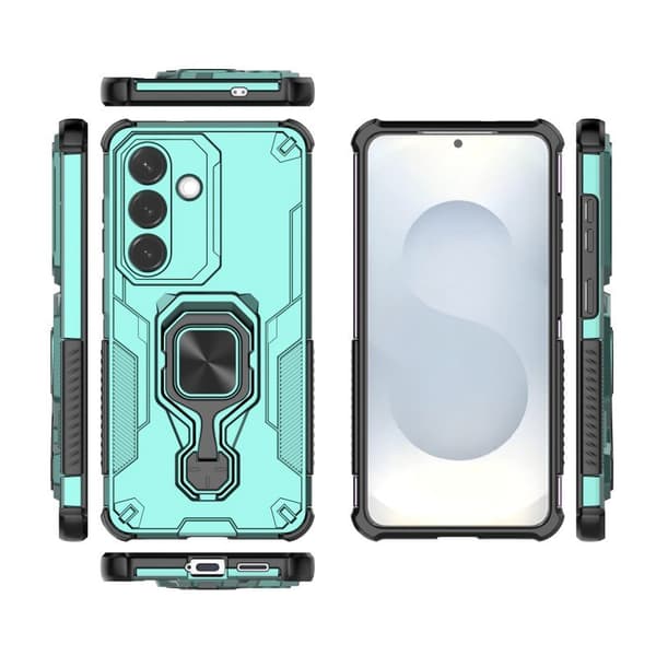 WANLONFENG Mobilskal för Samsung Galaxy S26 Plus Kickstand PC + TPU - Grön
